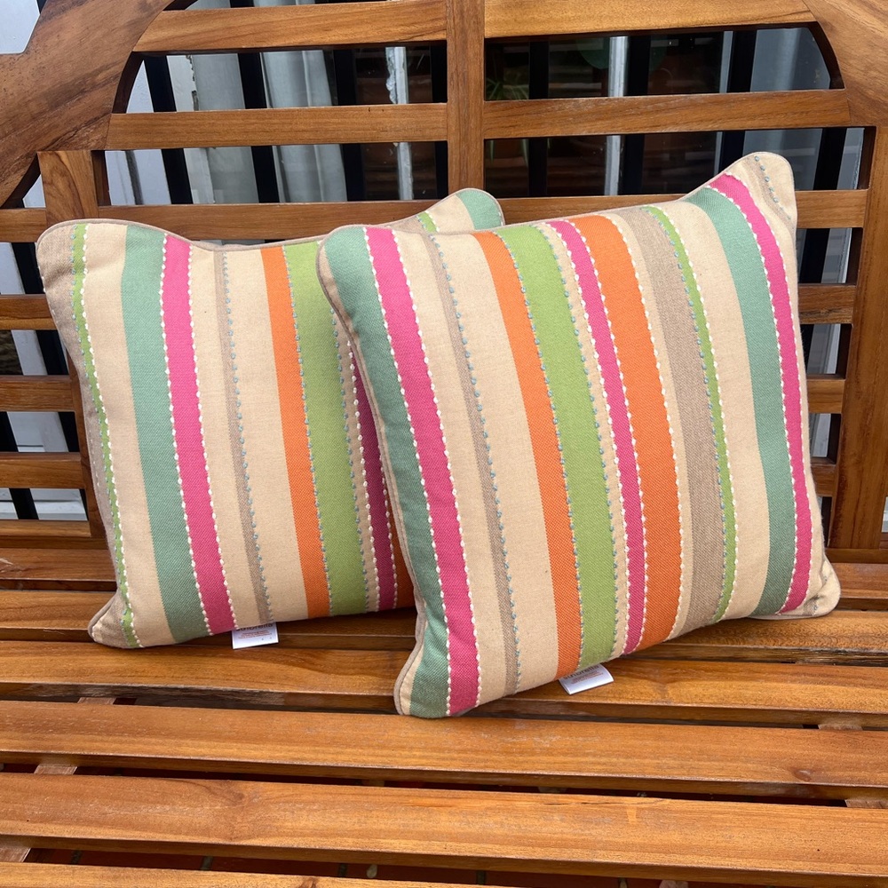 Striped Multicolor Accent Pillows